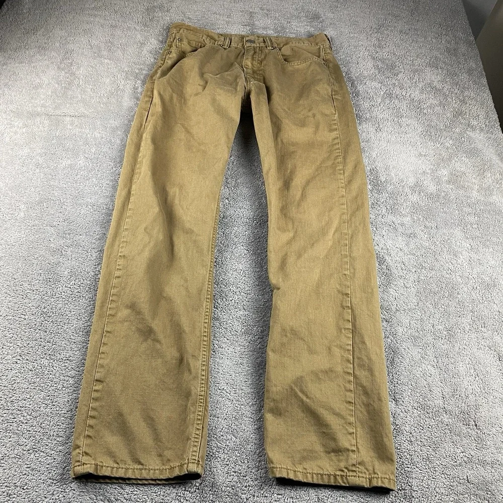 Levis 505 Straight Leg Jeans Mens 32x32 Tan Mid‎ Rise